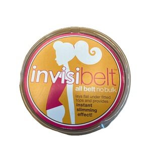 NEW Invisibelt All Belt No Bulk Fits Size 0-14 Instant Slimming Lays Flat Clear